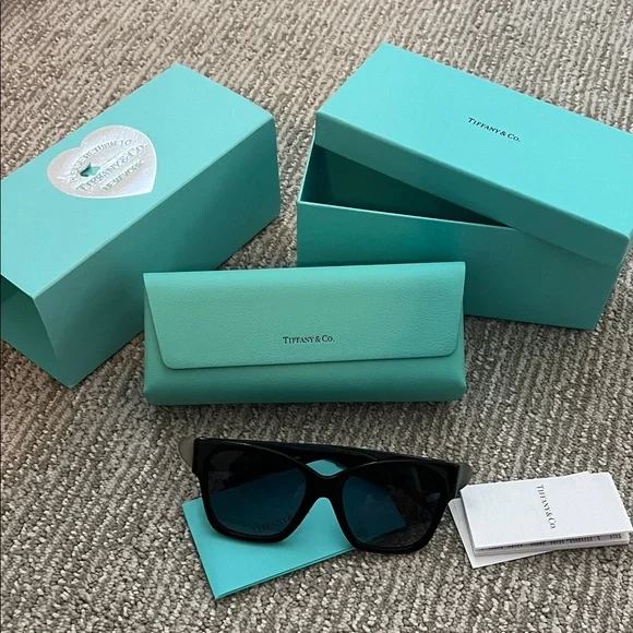 Tiffany & Co. Turquoise Sunglasses & Case Set Tiffany & Co. Sunglass Eyeglass Case + Bundle with eSHADES  main image 2